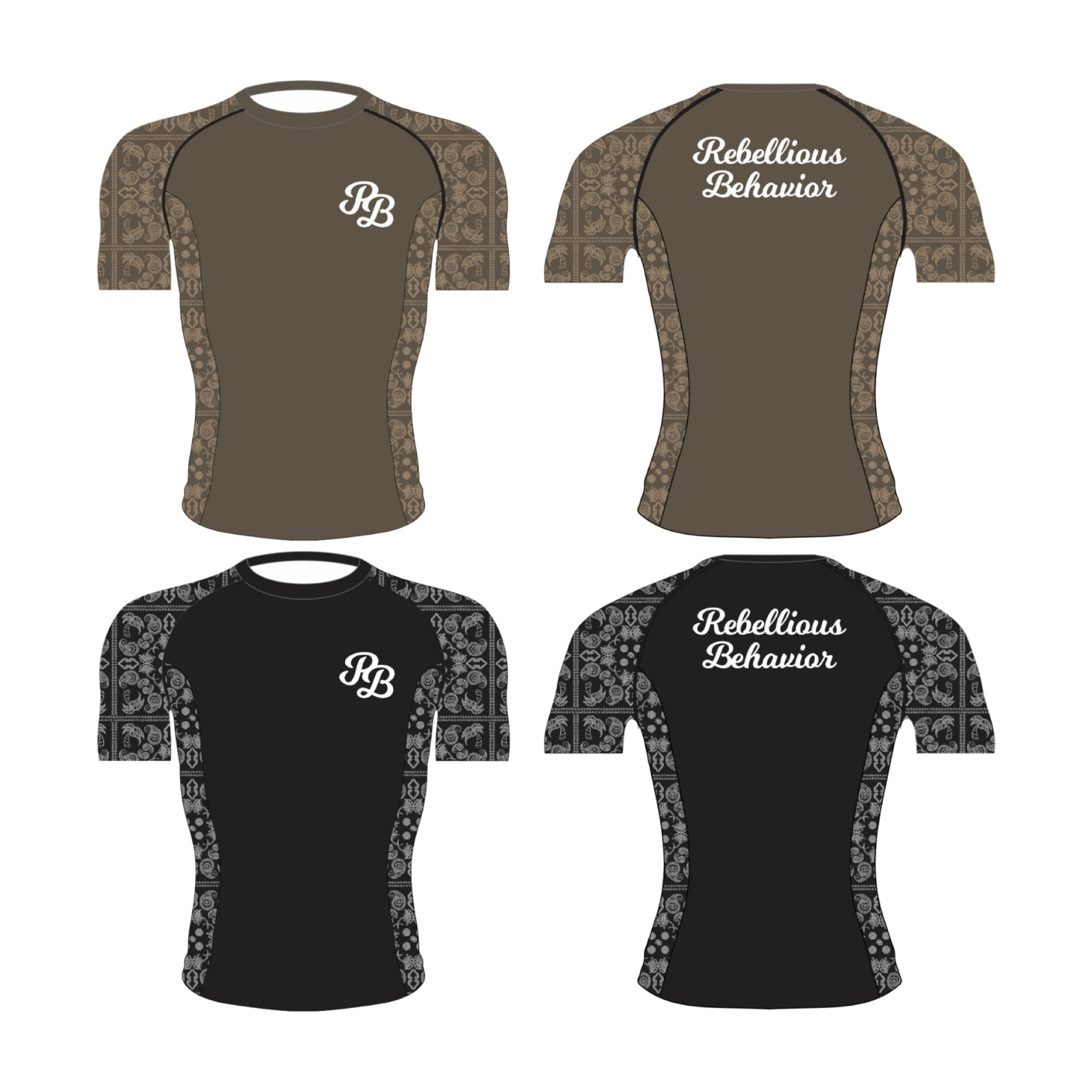 PRE ORDER】RBLS PAISLEY HALF RASH GUARD (2月下旬発送) – REBELLIOUS