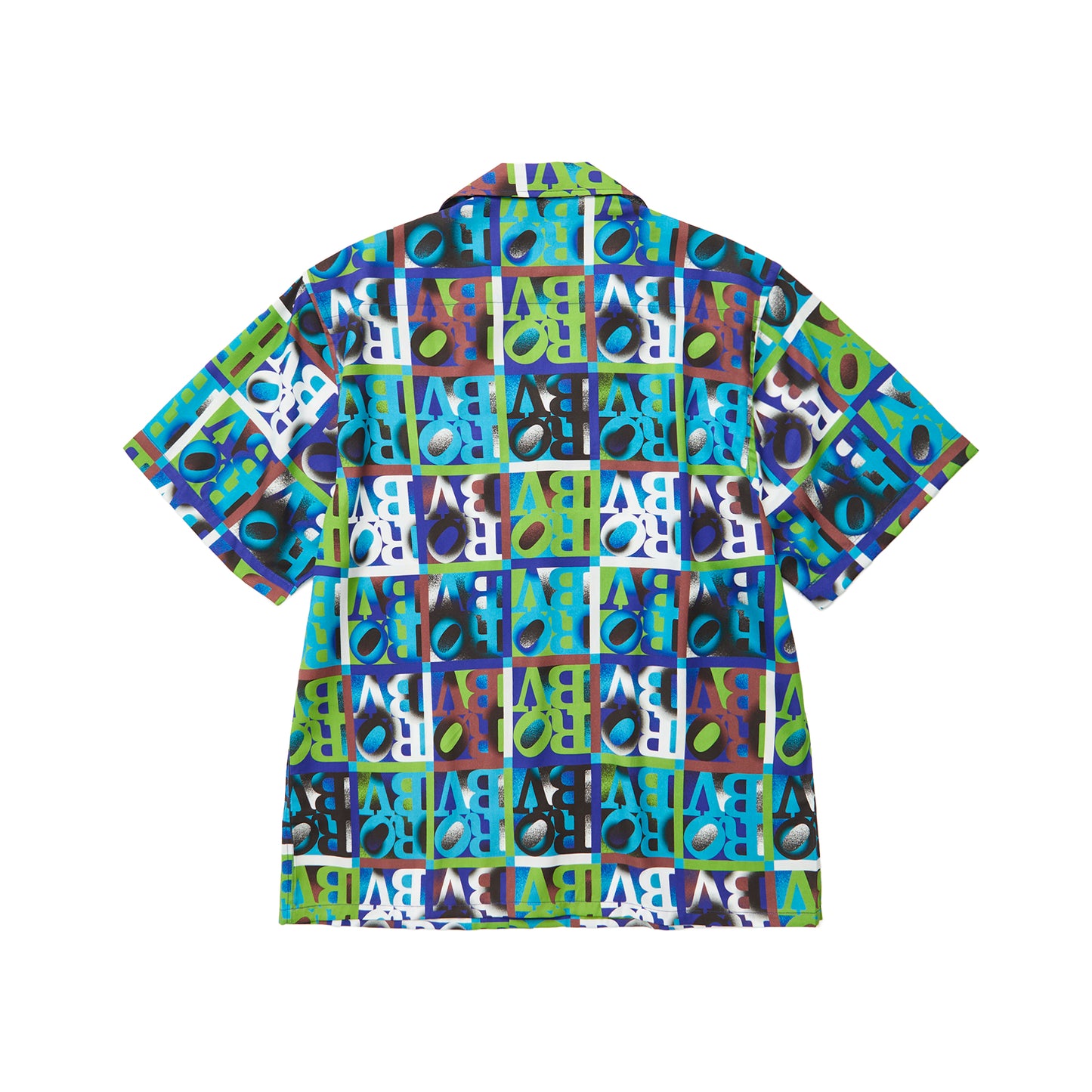 RBLS WHOLE PATTERN OPEN COLLAR SHIRT