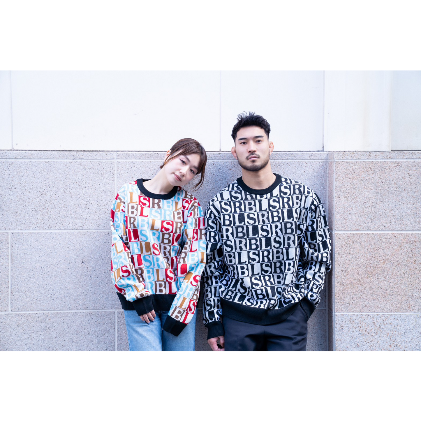 RBLS WHOLE PATTERN SWEATER