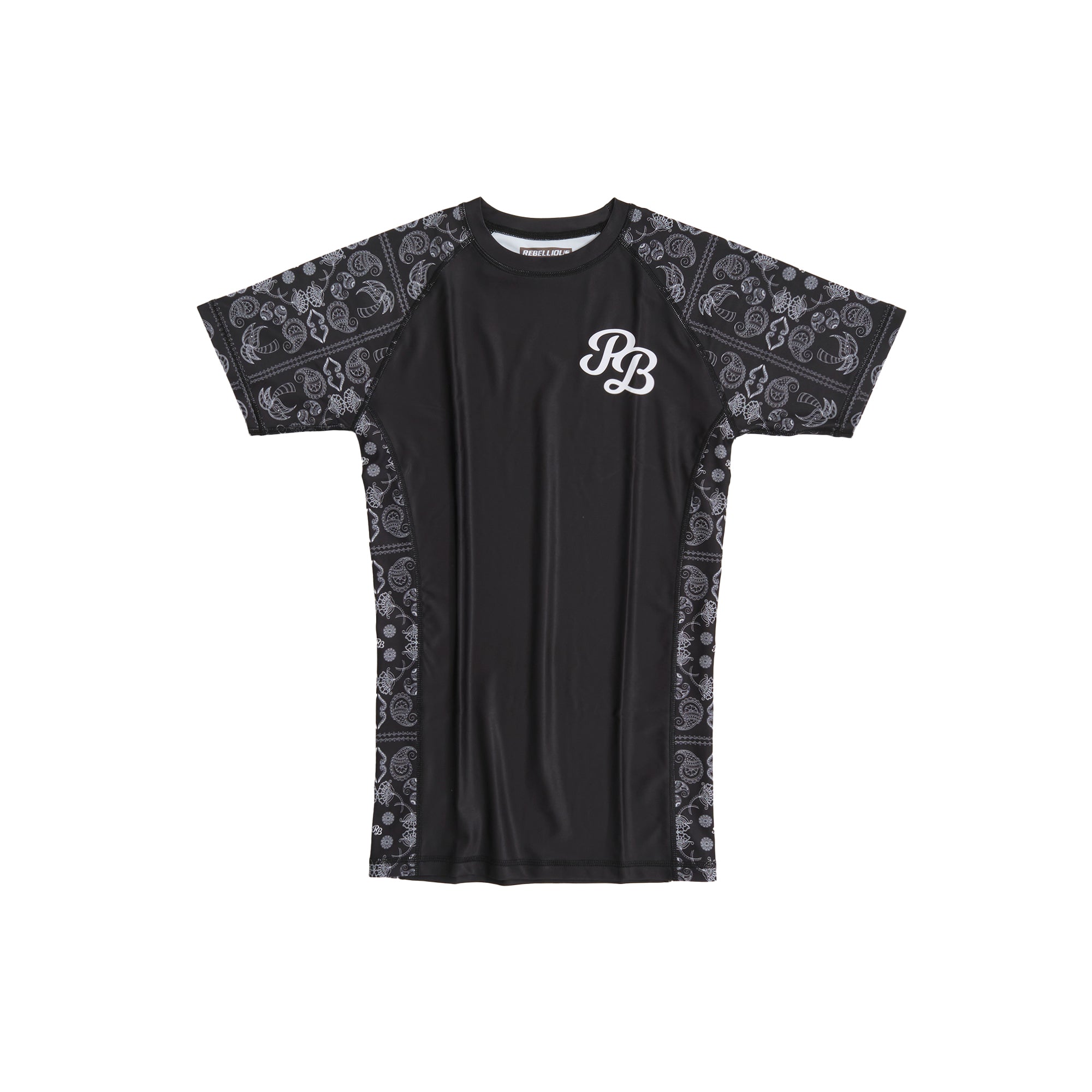 RBLS PAISLEY HALF RASH GUARD – REBELLIOUS BEHAVIOR