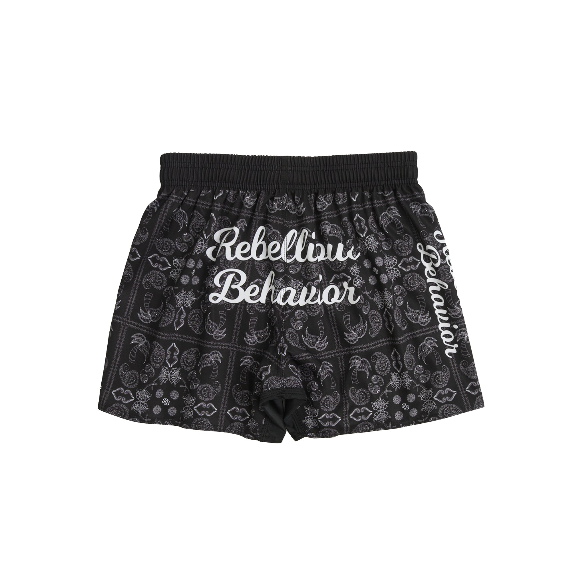 REBELLIOUS BEHAVIOR ファイトショーツ RBLS PAISLEY FIGHT SHORTS – REBELLIOUS BEHAVIOR