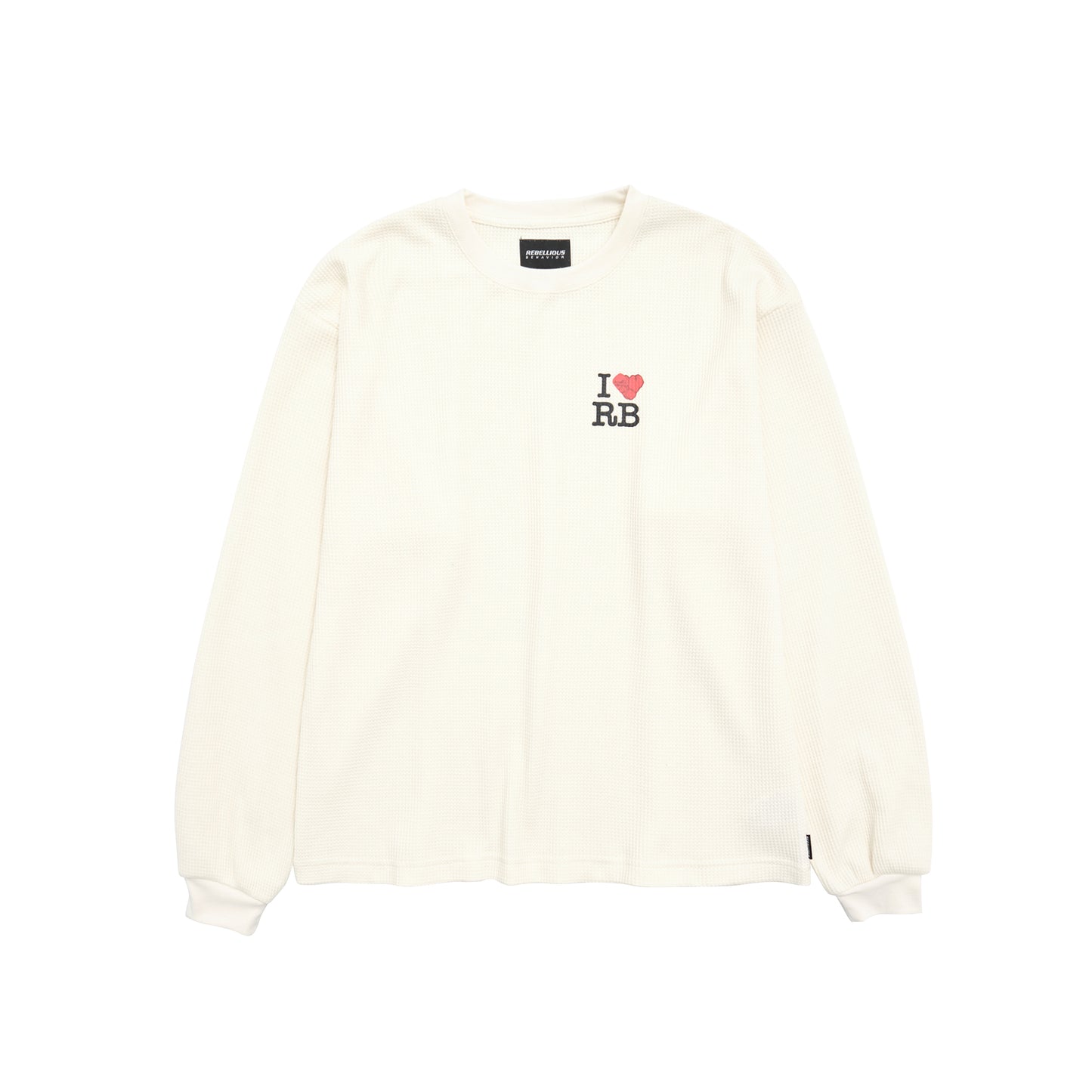 I LOVE RB WAFFLE L/S TEE