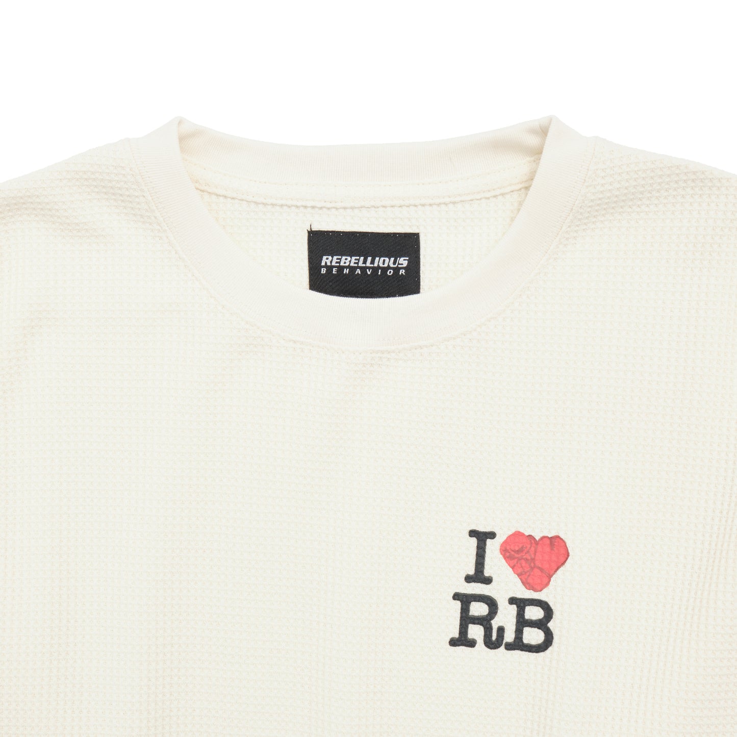 I LOVE RB WAFFLE L/S TEE