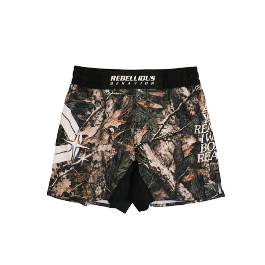 RBLS REAL TREE FIGHT SHORTS
