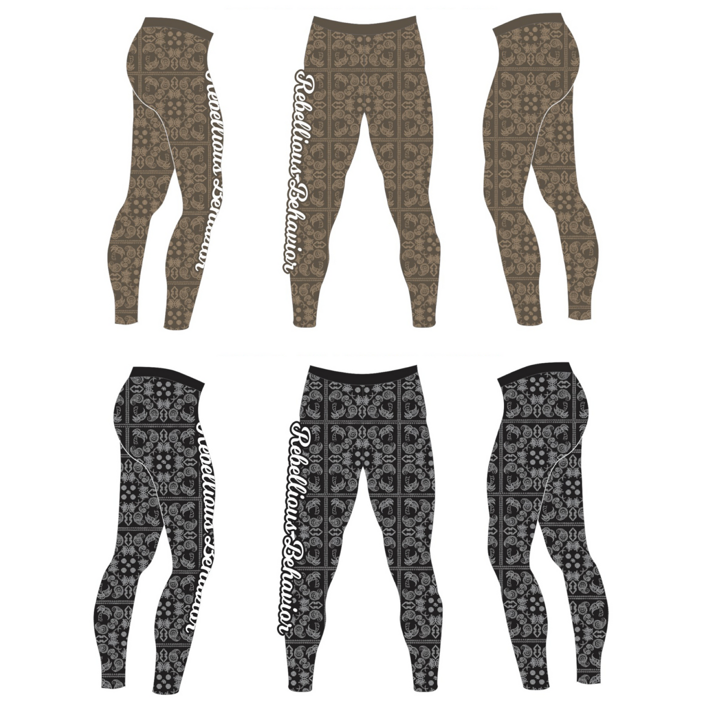 RBLS PAISLEY LONG SPATS