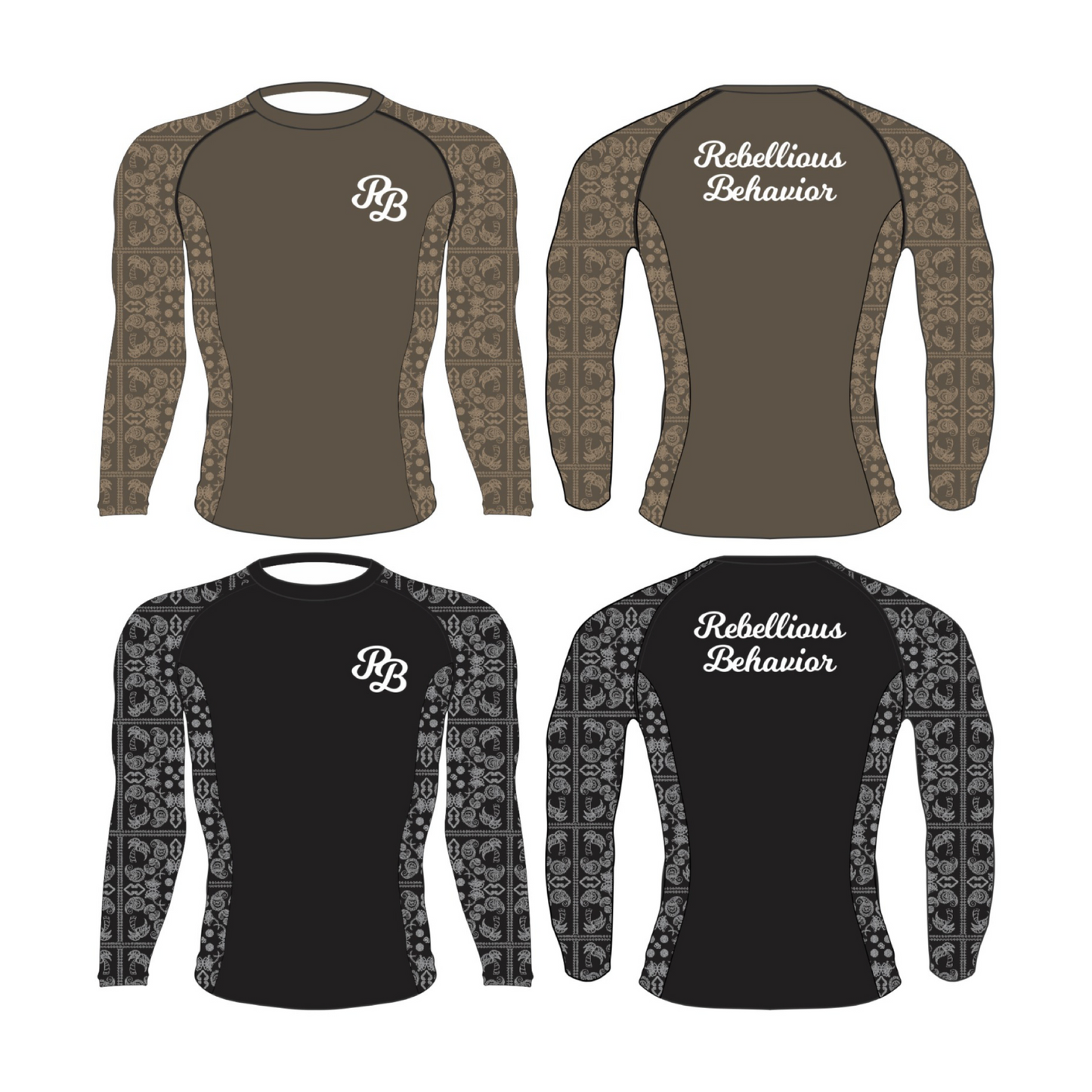RBLS PAISLEY LONG RASH GUARD
