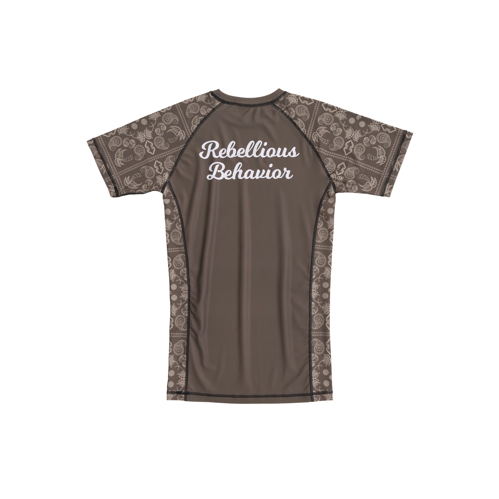 RBLS PAISLEY HALF RASH GUARD – REBELLIOUS BEHAVIOR