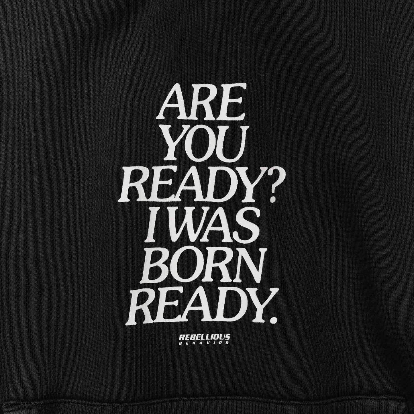 ARE YOU READY? PULLOVER SWEAT HOODIE