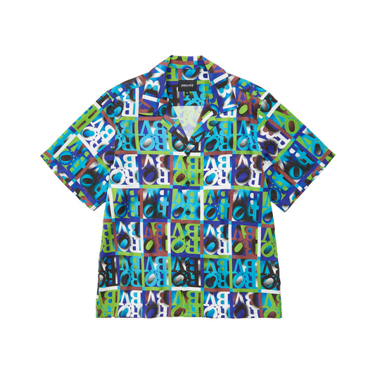 RBLS WHOLE PATTERN OPEN COLLAR SHIRT