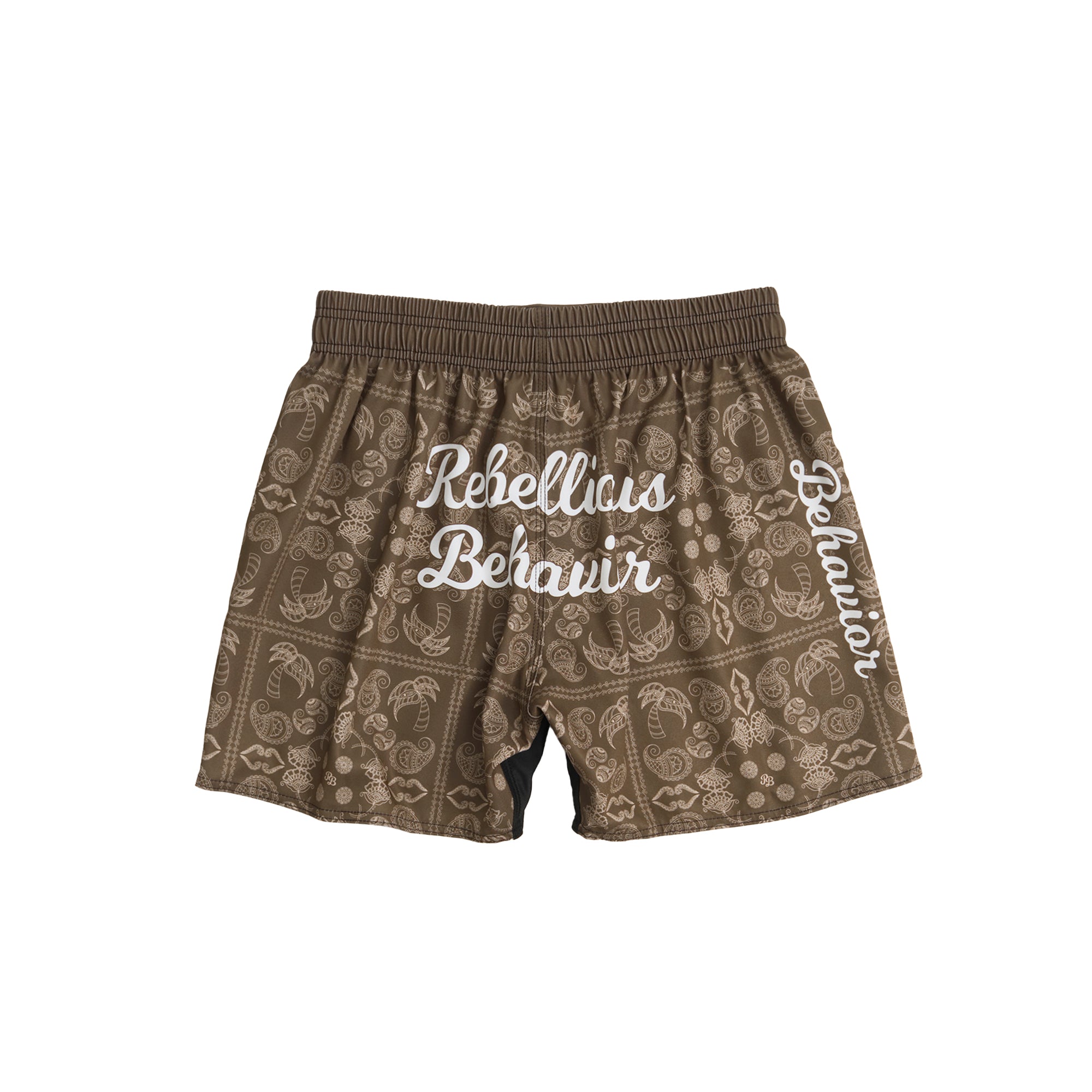 RBLS PAISLEY FIGHT SHORTS – REBELLIOUS BEHAVIOR