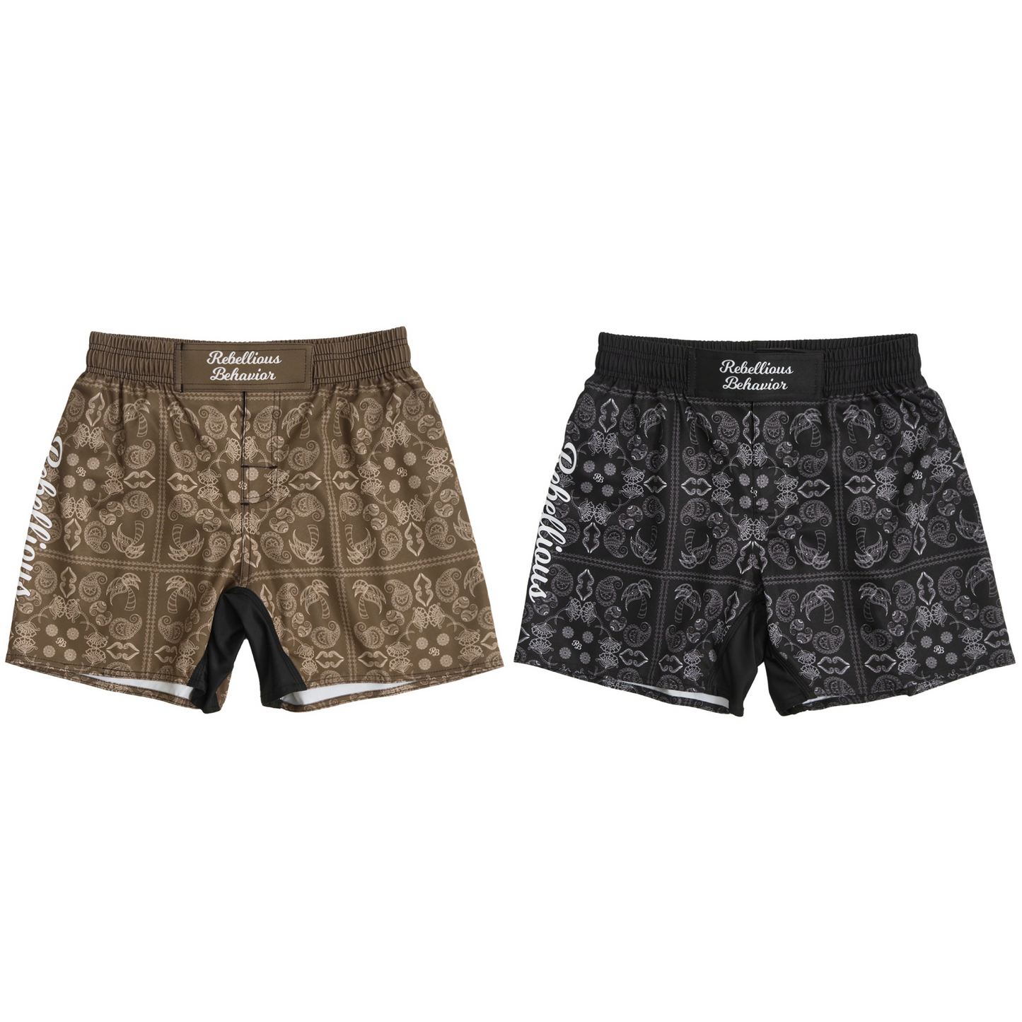 RBLS PAISLEY FIGHT SHORTS