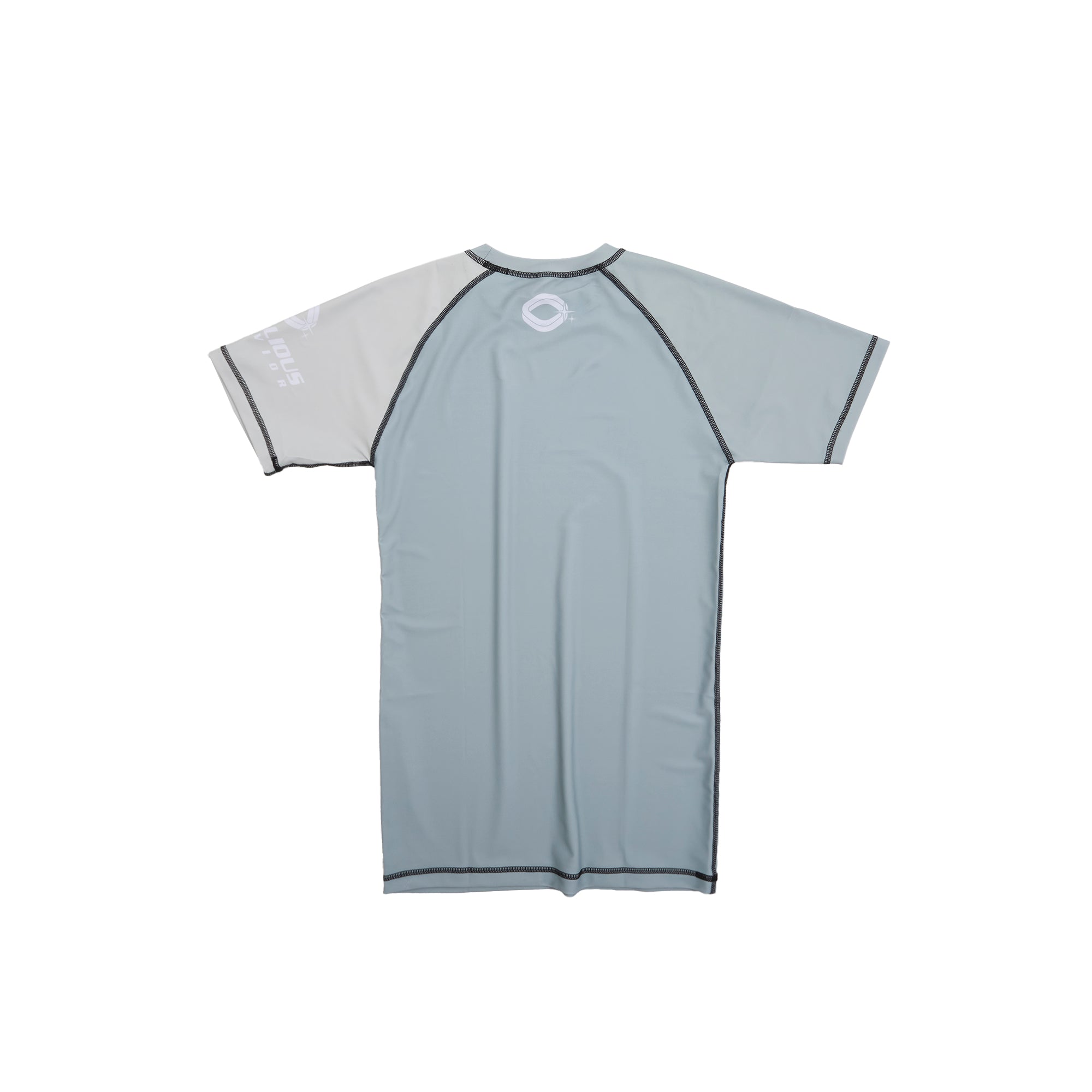 RBLS SPCS LOGO HALF RASH GUARD MG – REBELLIOUS BEHAVIOR