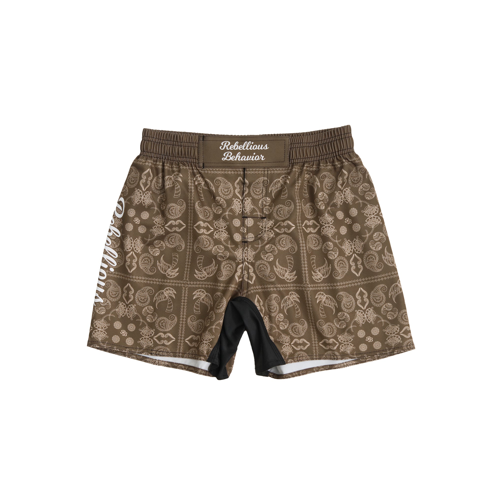 RBLS PAISLEY FIGHT SHORTS – REBELLIOUS BEHAVIOR