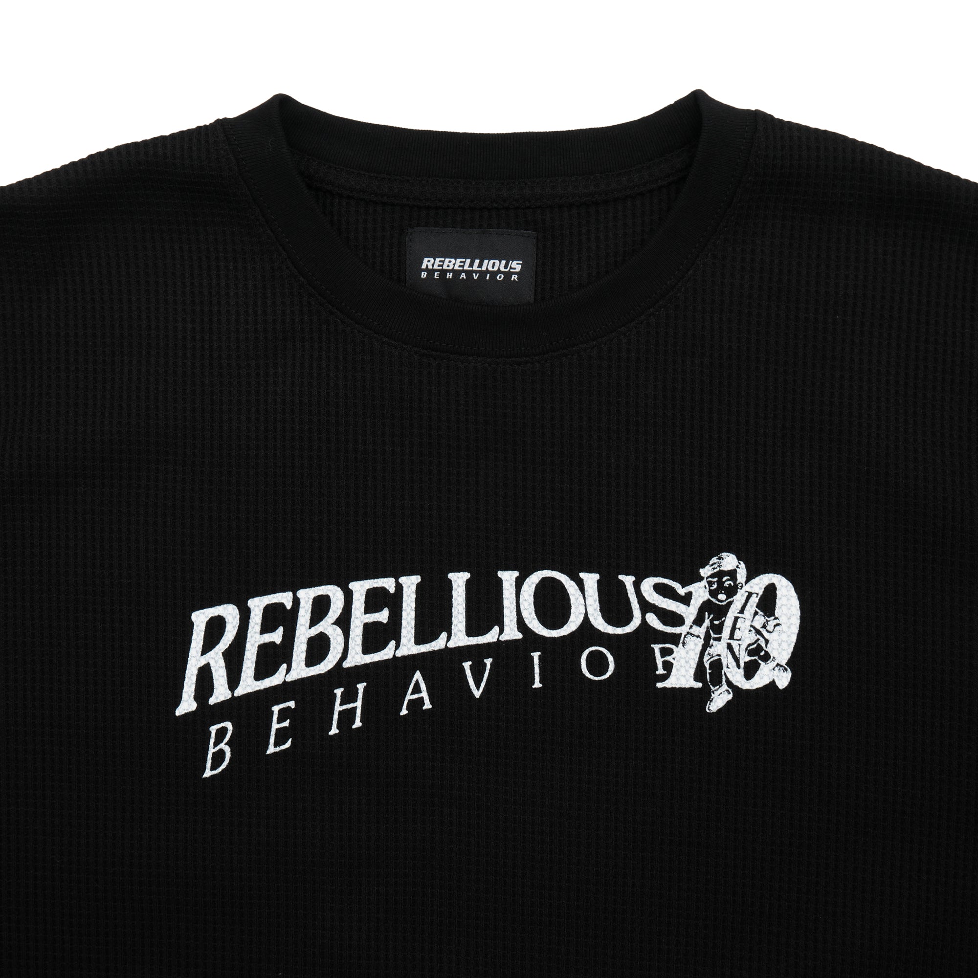10ANV RB BOY WAFFLE L/S TEE – REBELLIOUS BEHAVIOR