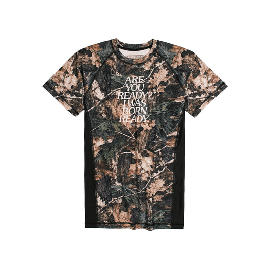 RBLS REAL TREE HALF RASH GUARD