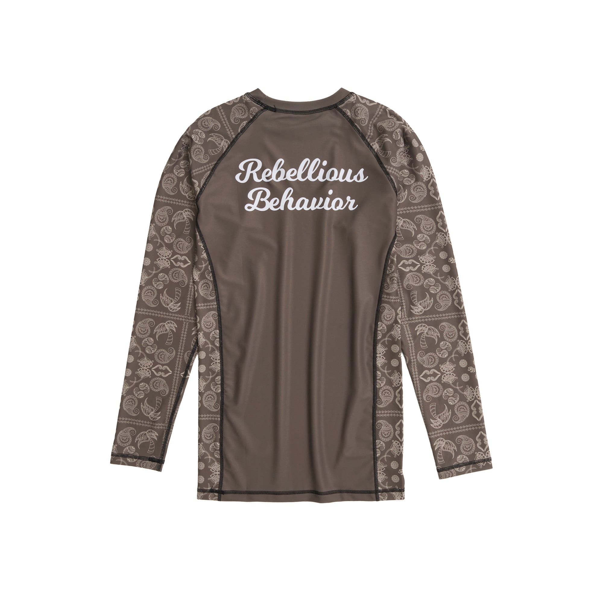 RBLS PAISLEY LONG RASH GUARD – REBELLIOUS BEHAVIOR