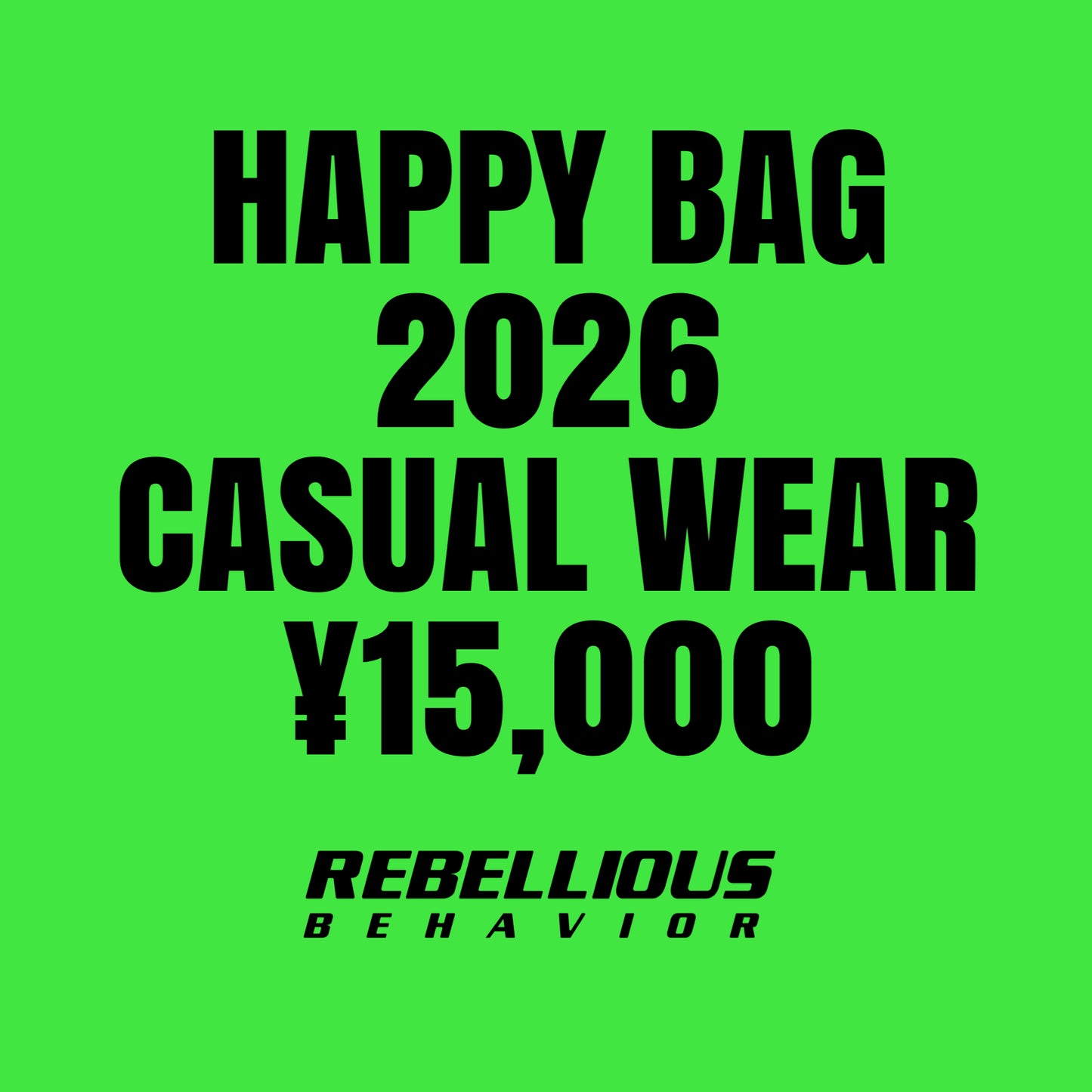 2026 RBLS HAPPY BAG CW15