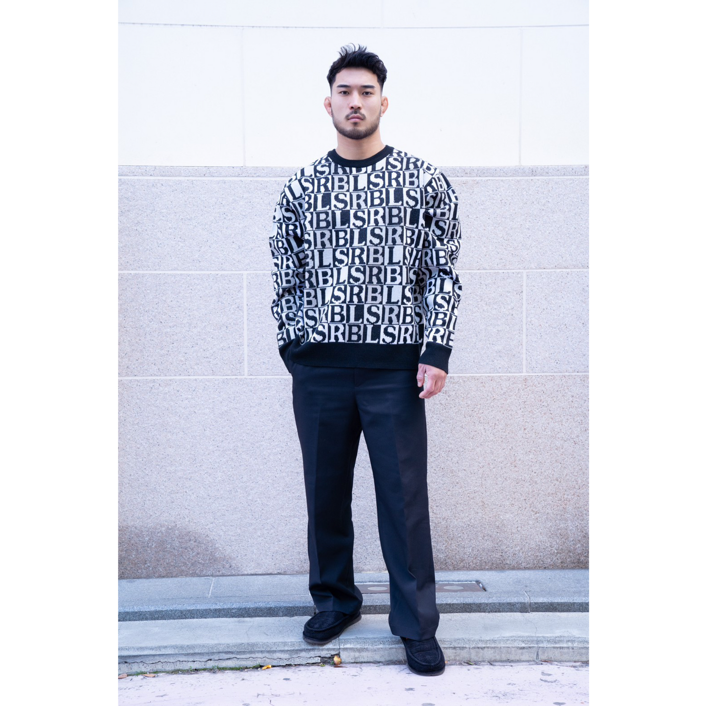 RBLS WHOLE PATTERN SWEATER
